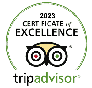 trip advisor certificate of excellence 2023 300px